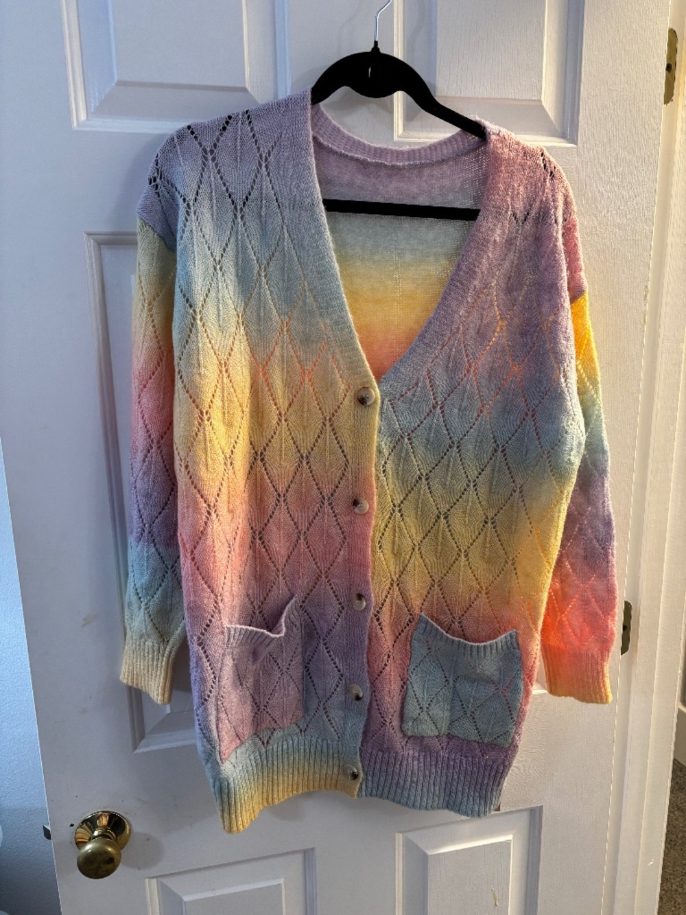 BloomChic pastel tie dye soft sweater 10 nwt